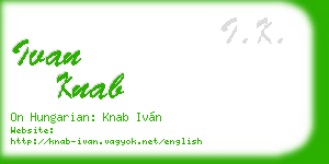 ivan knab business card